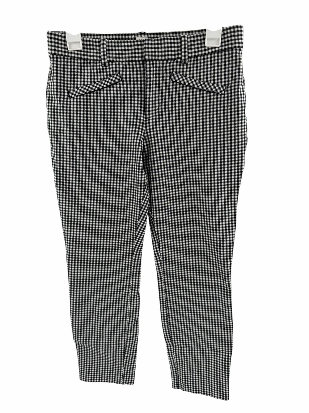 Gap Gingham Black‎ White Skinny Ankle Pant Size 4 Audrey Hepburn Retro Gingham
